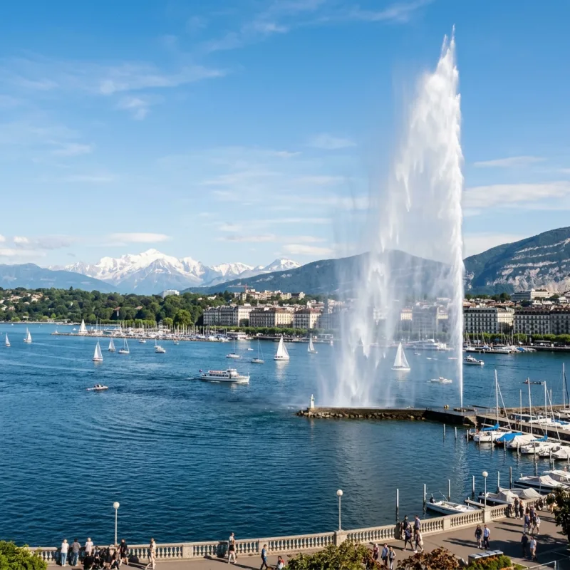 Vue de la ville de Genève