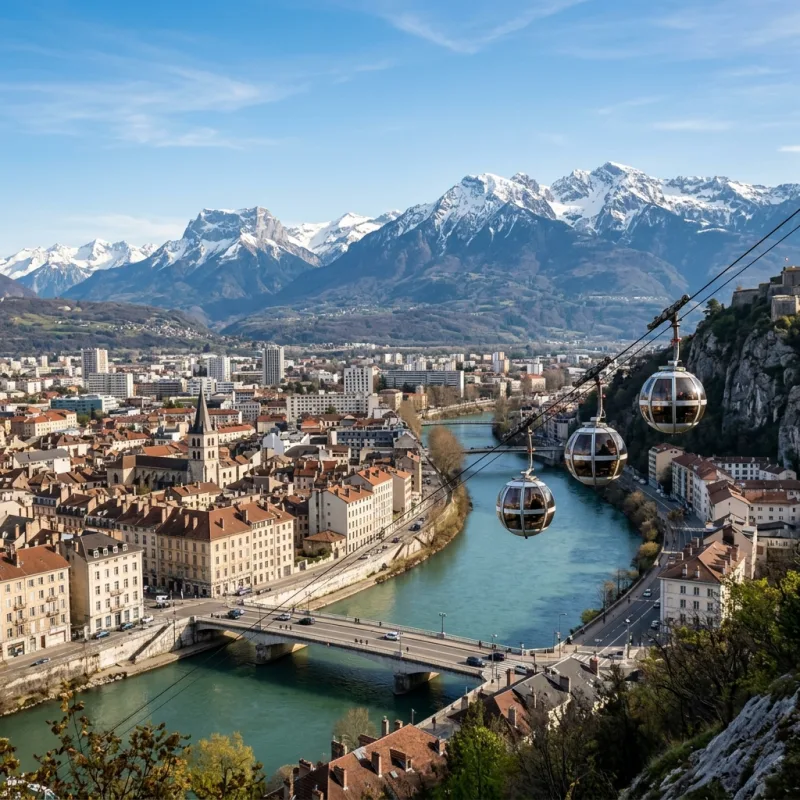 Vue de la ville de Grenoble
